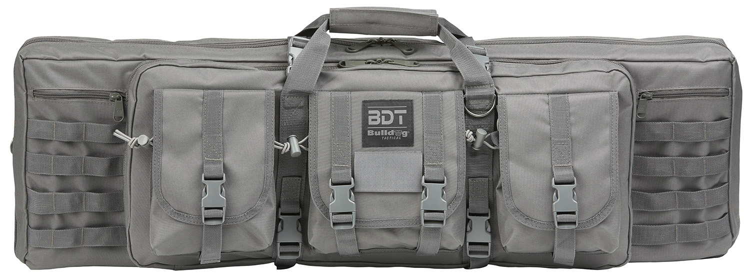 Bulldog Tactical Double 37" Rifle Case - Seal Gray