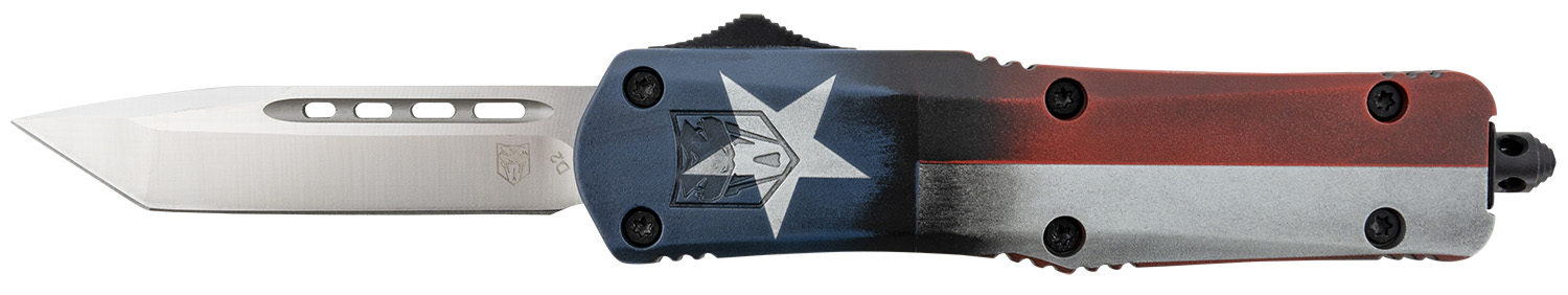 CobraTec FS-3 Texas Flag OTF Tanto Knife