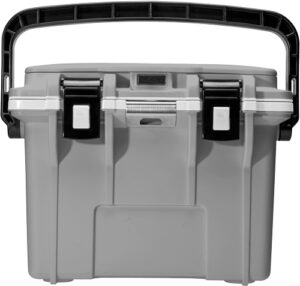 Pelican 14 Quart Cooler with Dry Storage - Cement/White