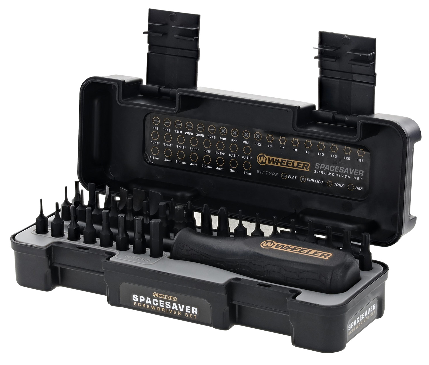 Wheeler SpaceSaver Screwdriver Set 36-Piece Kit
