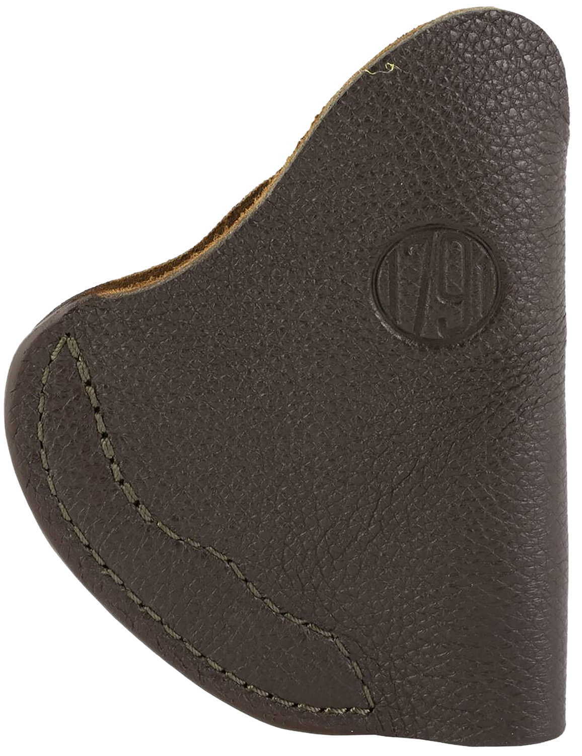 1791 Gunleather FCD2BRWL Fair Chase  IWB Size 02 Brown Leather Deer Hide Belt Clip Fits Ruger LCR Left Hand