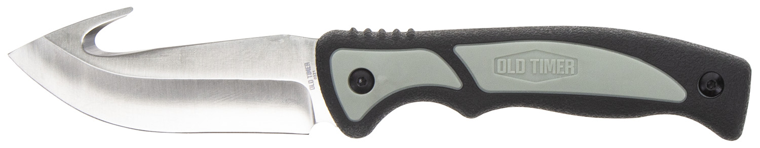 Old Timer Trail Boss Gut Hook Hunting Knife with Sheath