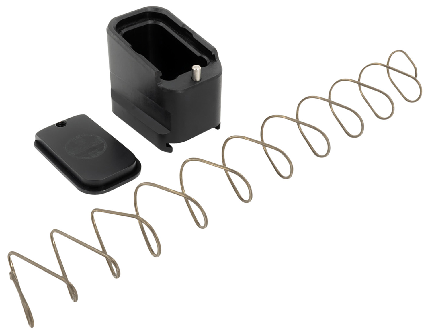 Shield Arms G19ME5BLK Magazine Extension +5 Extended 9mm Luger/40 S&W 5rd Compatible w/Glock 19/23, Black Anodized Aluminum