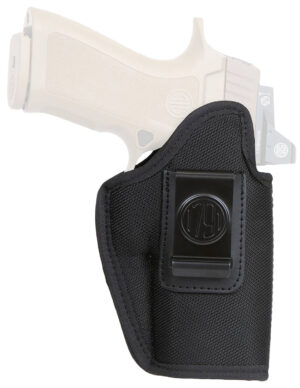 1791 Gunleather PNIWB5BLKR Premium Nylon  IWB Size 05 Black Ballistic Nylon Belt Clip Right Hand