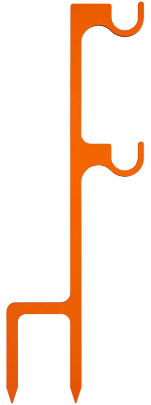 Champion Targets 44915C Impact Steel Double Hanger Stake Rimfire Orange