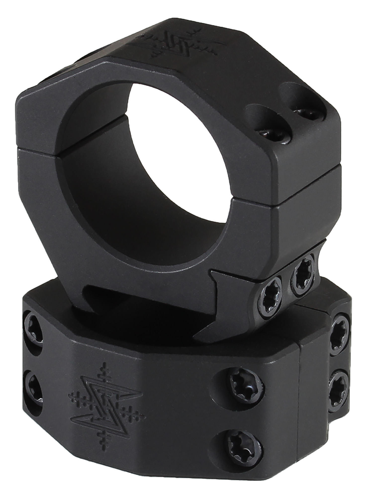 Seekins Precision 30mm AR High Scope Rings - Matte Black