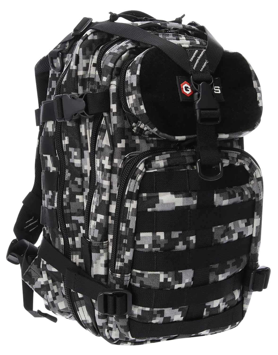 GPS Tactical Bugout Bag Gray Digital for 2 Handguns