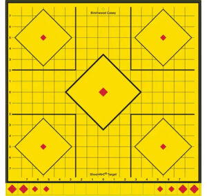 Birchwood Casey LRSIT-5PK Long Range  Self-Adhesive Paper Yellow 17.75" 5-Diamond 5 Pack