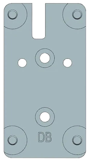 Beretta 90/92 Red Dot Optic Mount Plate - Silver