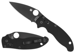 Spyderco Manix 2 Black DLC Folding Knife with S30V Blade