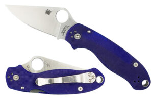 Spyderco Para 3 CPM S110V Folding Knife - Dark Blue