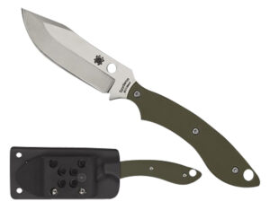 Spyderco Stok 2.95" Fixed Bowie Knife - Stonewashed Blade