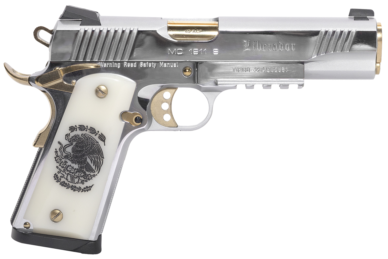 Girsan MC1911S Regard S Liberaore 9mm Pistol - Chrome