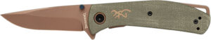 Browning Trailside EDC Folding Knife 3" D2 Steel