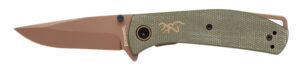 Browning Trailside EDC 3" Folding Knife D2 Steel