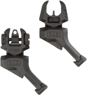 Fab Defense Offset Flip-Up Sights Set - Black