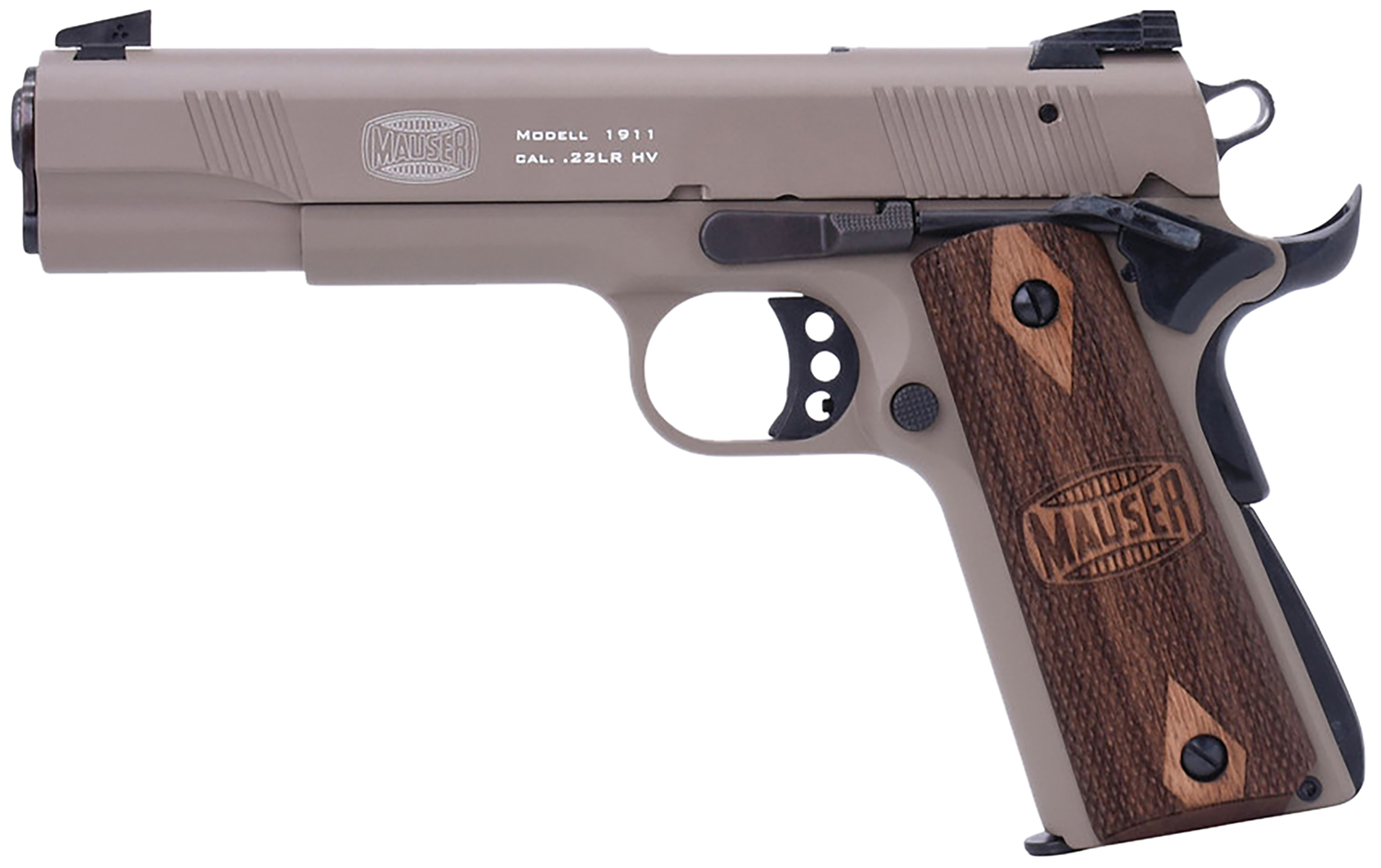 Mauser Rimfire 1911 .22 LR 10+1 Pistol with Walnut Grip