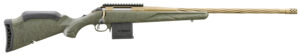 Ruger 46936 American II Predator Full Size 350 Legend 5+1 22" Burnt Bronze Cerakote Spiral Fluted Threaded Barrel & Alloy Steel Receiver w/Picatinny Rail, Green Splatter Adj LOP Synthetic Stock