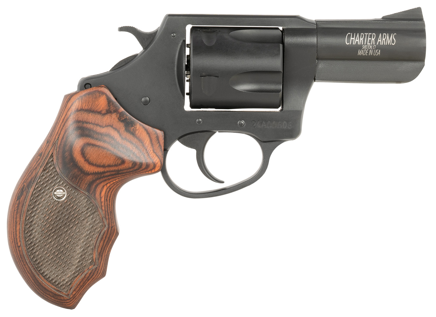 Charter Arms Bulldog .44 Special Revolver, Rosewood Grip