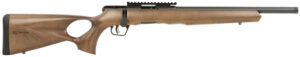 Savage Arms 70517 B Series Timber 22 WMR 10+1 16.50" Matte Black Threaded Barrel, Matte Black Picatinny Rail Carbon Steel Receiver, Woodgrain Fixed Thumbhole Stock