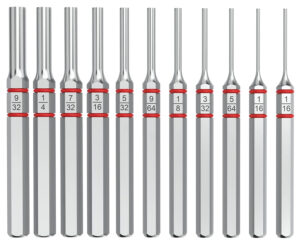 Real Avid Accu-Punch 11-Piece Pin Punch Set