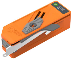Outdoor Edge RR30D12C Blade Dispenser  Blaze Orange, 12 Drop Point 3" 420J2 SS Blades