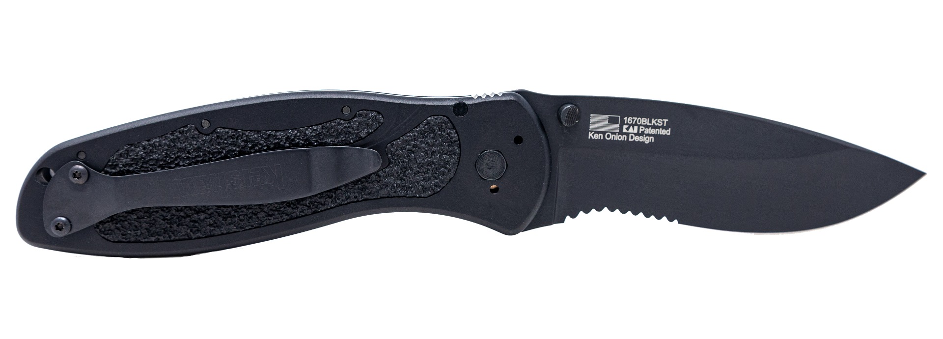 Kershaw Blur Black Folding Knife - 3.4" Blade