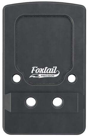 Foxtail Precision 100013 Rear Sight Dovetail Optic Adapter Plate for non MOS Glock  Black Anodized Glock Non MOS