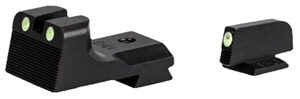 Kimber Mfg.,inc ML11230 1911 Ledged Night Sight Set  Green/Tritium Black Outline Front Sight-Green/Tritium Black Outline Rear Sight