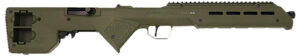 Desert Tech TRKRF2218GRN TREK-22 Green Compact 22 LR 10+1 18" Free Floating Steel Barrel, Picatinny Rail Receiver, M-LOK Handguards, Fixed Polymer Stock, Suppressor Ready