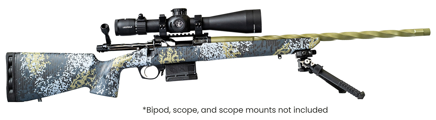 Horizon Firearms RF008S222416C13 Venatic 2023 22 Creedmoor 24" Spiral Fluted Threaded Barrel, Drilled & Tapped Receiver, Iota EKO X Carbon Fiber Stock