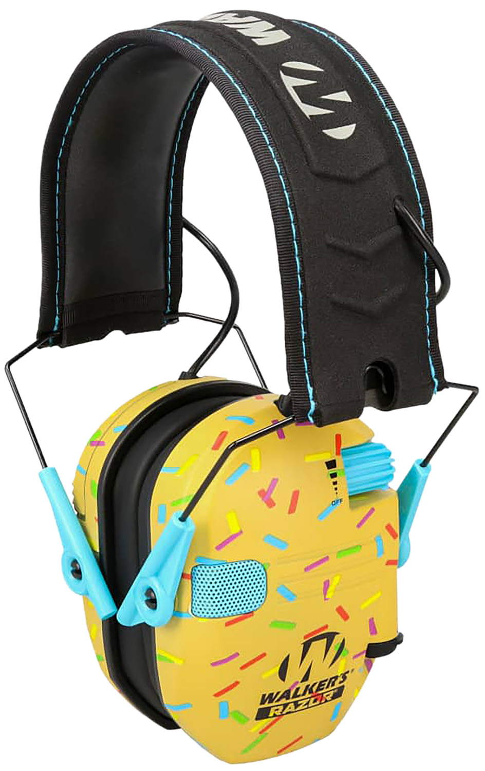 Walker's Razor Slim Electronic Muff 23 dB Sprinkles