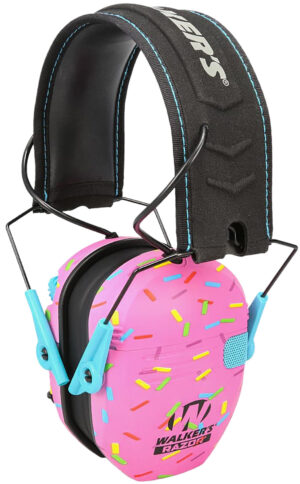 Walker's Razor Slim Electronic Earmuff - Pink Sprinkles