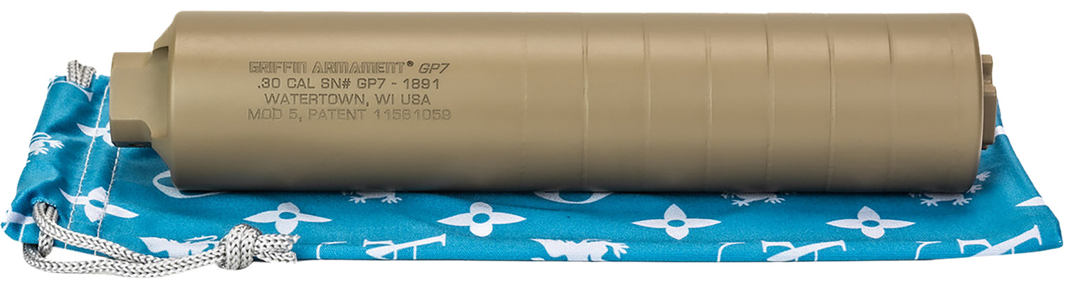 Griffin Armament GP7 7.62mm Direct Thread Suppressor FDE