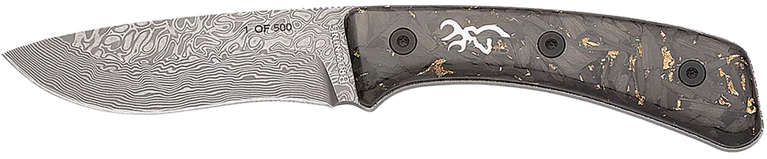 Browning Rock Fixed Blade Knife with Damascus Blade