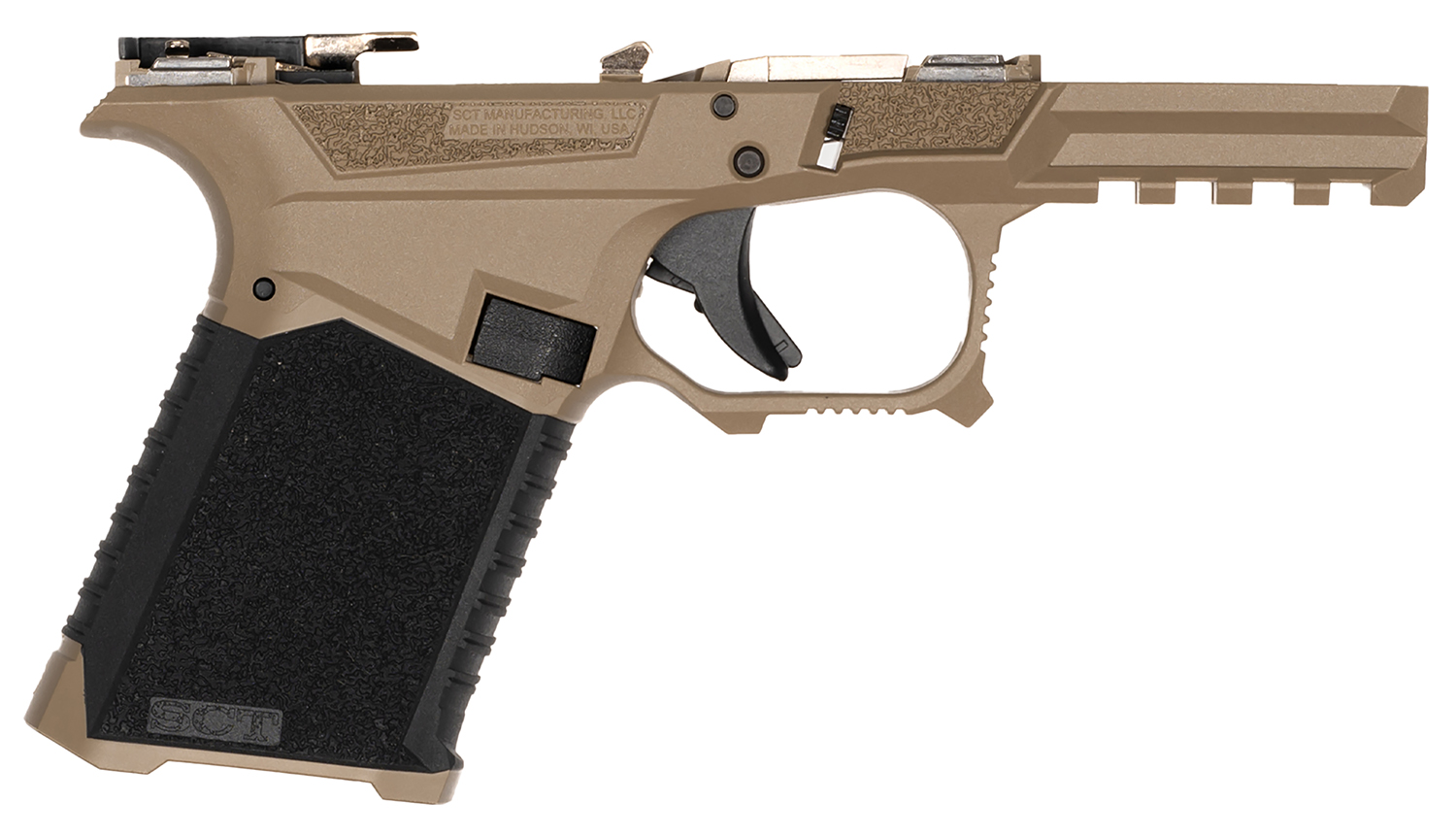 Sct Manufacturing 0226000100IA Full Frame Black/FDE 9mmLuger Polymer Frame