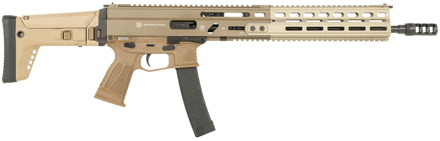 Grand Power Stribog SP9A3 9mm Semi-Auto Rifle FDE 30+1