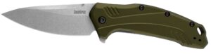 Kershaw Link 3.25" Drop Point Knife - 20CV Steel, Olive