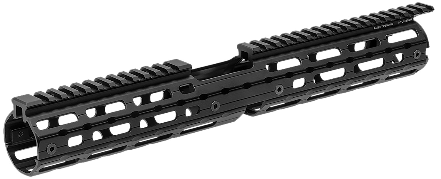 Leapers MTU015SSM Quad Rail Handguard Aluminum Matte Black Receiver