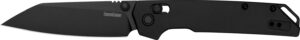 Kershaw 2038RBLK Iridium  3.45" Folding Reverse Tanto Plain Black Oxide D2 Steel Blade, Black Anodized Aluminum Handle