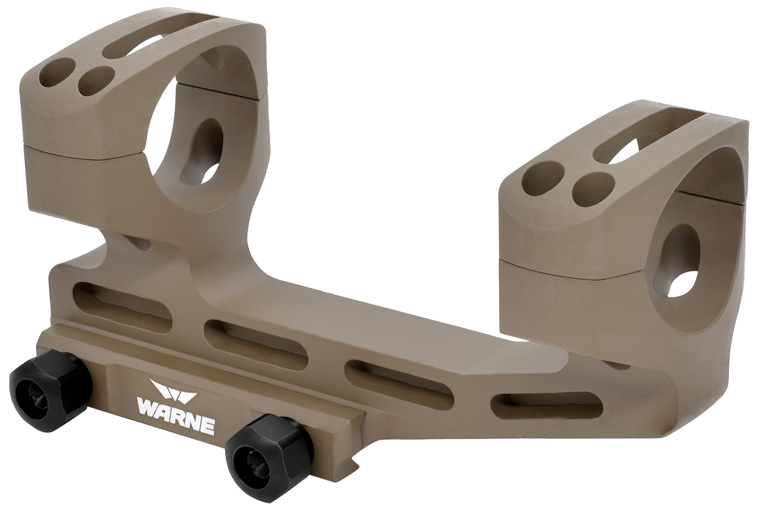 Warne 34mm Skeletonized Scope Mount - Dark Earth