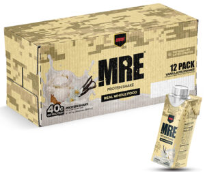 Redcon1 RC1MRERTDVM12 MRE Ready to Drink Vanilla Milkshake 14 oz, 12pk