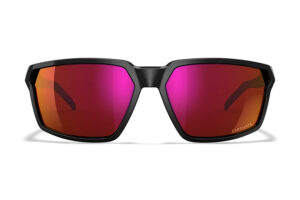 Wiley X Sierra Shooting Glasses with Red Mirror Lens
