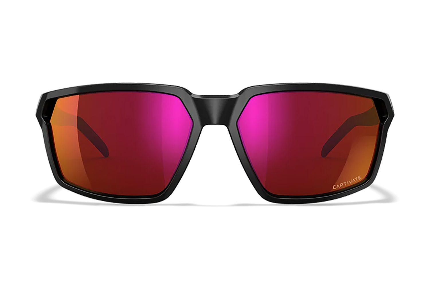 Wiley X Sierra Shooting Glasses with Red Mirror Lens