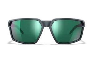 Wiley X Sierra Shooting Glasses with Green Mirror Lens