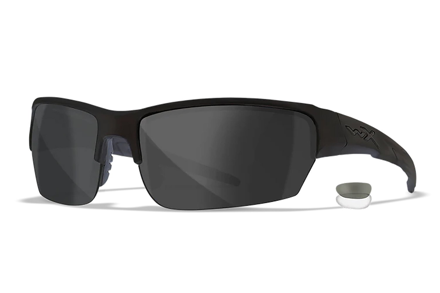 Wiley X SAINT Shooting Glasses - Smoke Gray/Clear