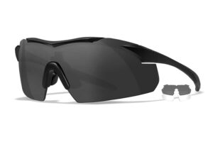 Wiley X 3501 Vapor Shooting Glasses - Smoke Gray/Clear Lens