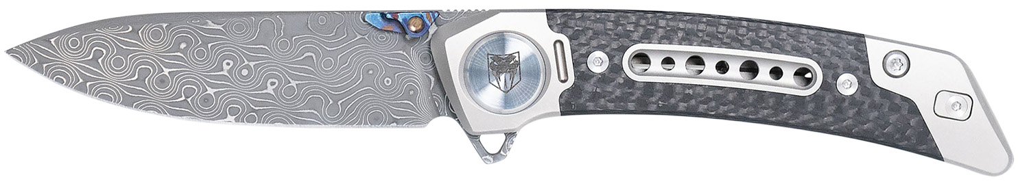 CobraTec Emperor Damascus Folding Knife 3" VG-10 Blade