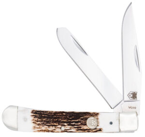 CobraTec Trapper Folding Knife with Stag Bone Handle