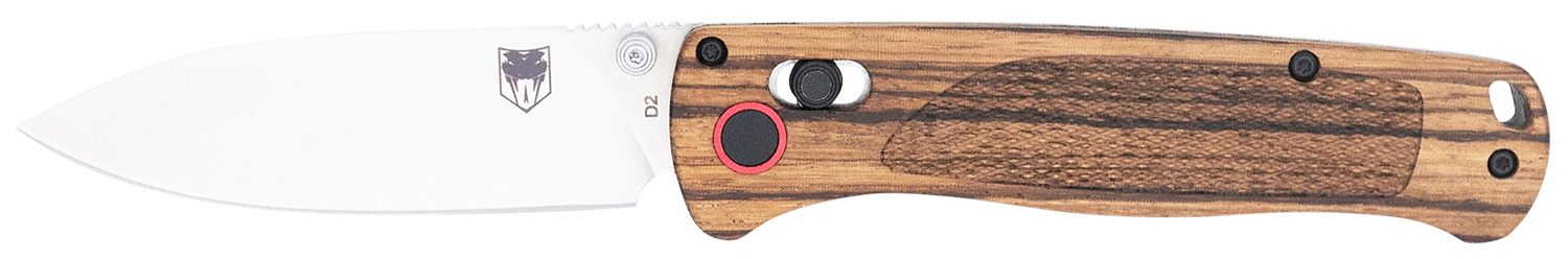 Cobratec Zebrawood Folder 3" D2 Blade Pocket Knife